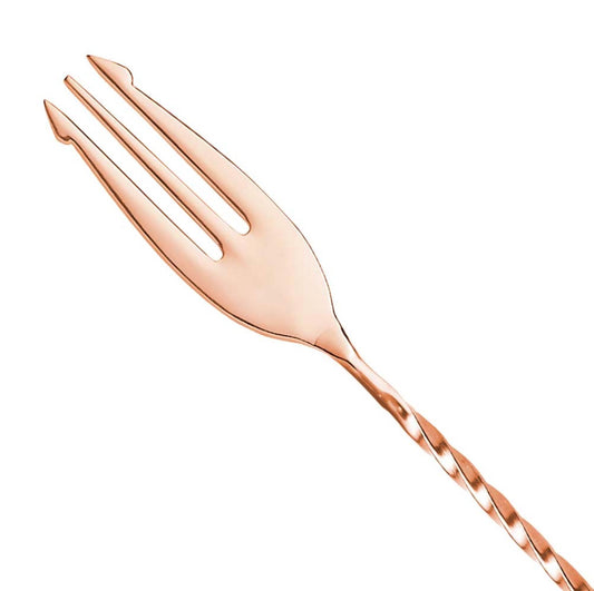 Fork Bar Spoon 30cm Copper