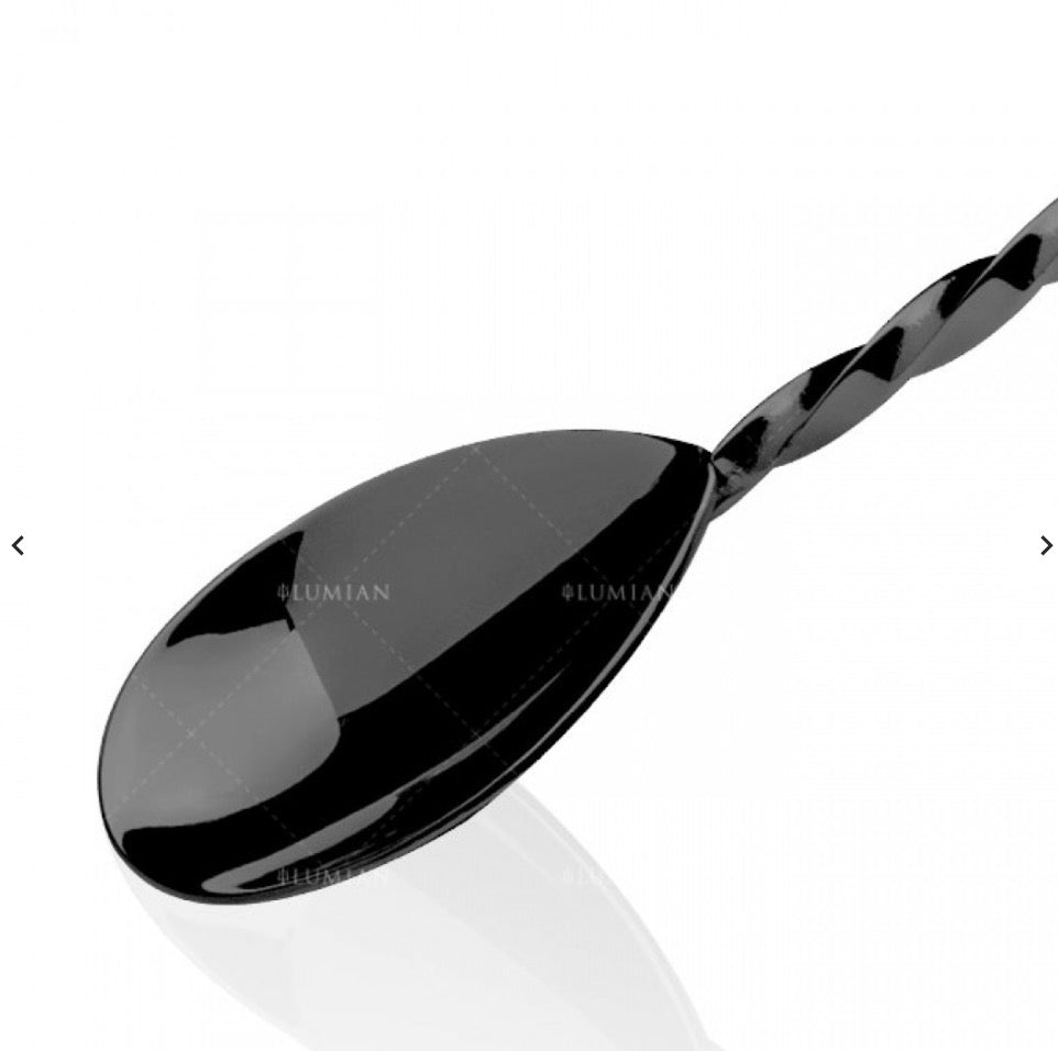 Bar Spoon Muddler Black 28cm