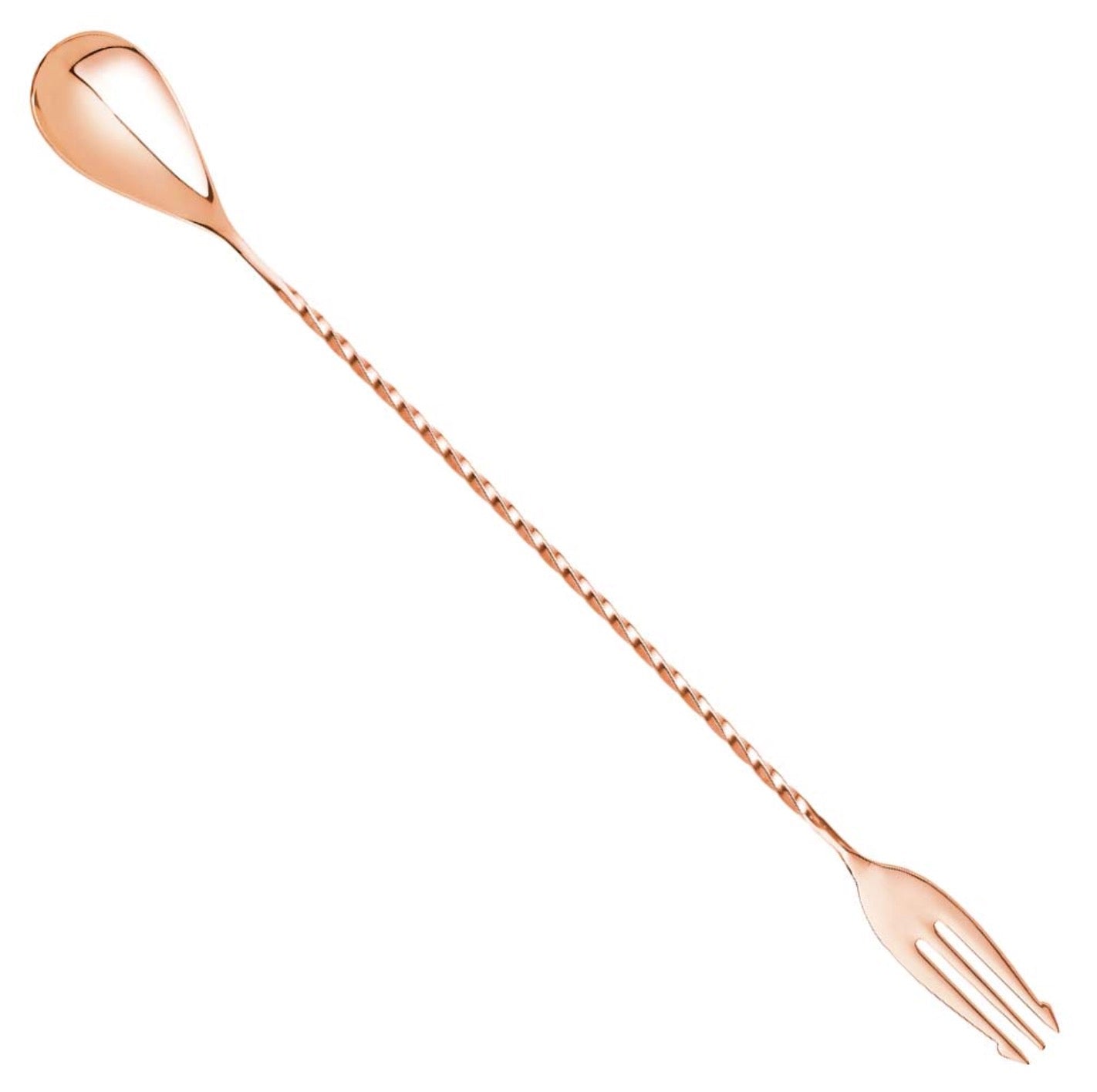 Fork Bar Spoon 30cm Copper