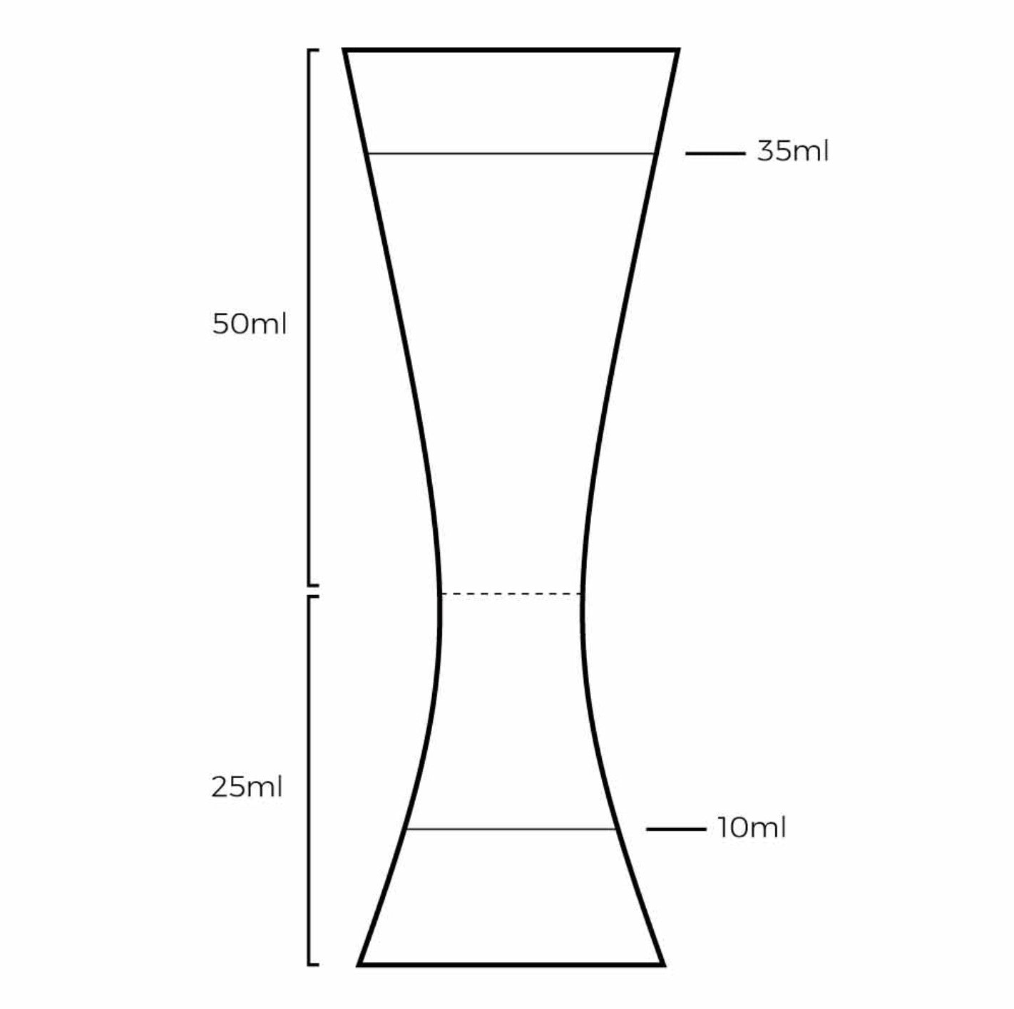 Aero Jigger 25/50ml Rose Gold