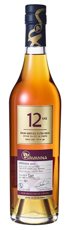 Savanna 12y Rhum Agricole extra vieux